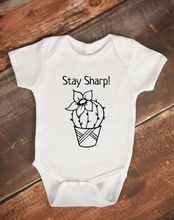 Load image into Gallery viewer, Stay Sharp Cactus Baby Bodysuit