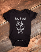 Load image into Gallery viewer, Stay Sharp Cactus Baby Bodysuit