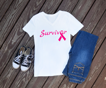 Load image into Gallery viewer, Survivor Breast Cancer Shirt