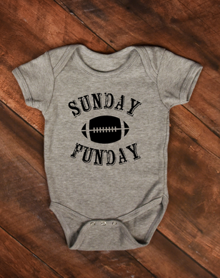 Sunday Funday Football Baby Bodysuit