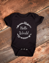 Load image into Gallery viewer, Hello World Baby Girl Bodysuit