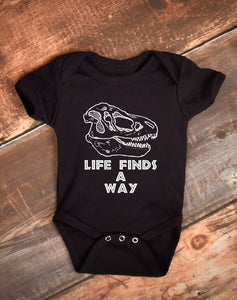 Life Finds A Way Cute Baby Bodysuit