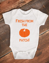 Load image into Gallery viewer, Fresh From The Pumpkin Patch Baby Bodysuit