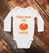 Load image into Gallery viewer, Fresh From The Pumpkin Patch Baby Bodysuit