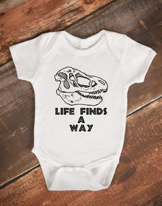 Life Finds A Way Cute Baby Bodysuit