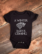 Load image into Gallery viewer, A Winter Baby Is Coming Baby Bodysuit