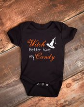 Load image into Gallery viewer, Witch Better Have My Candy Halloween Baby Bodysuit