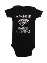 Load image into Gallery viewer, A Winter Baby Is Coming Baby Bodysuit