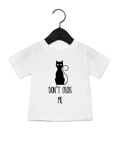 Don't Cross Me Black Cat Baby Bodysuit