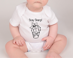 Stay Sharp Cactus Baby Bodysuit