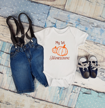 Load image into Gallery viewer, My 1st Thanksgiving Baby Bodysuit