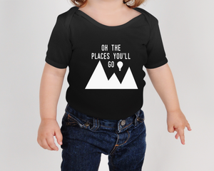 Oh The Places You'll Go Air Balloon Baby Bodysuit