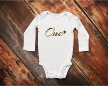 Load image into Gallery viewer, One Baby Girl 1st Birthday Bodysuit