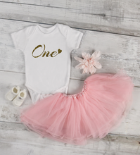 Load image into Gallery viewer, One Baby Girl 1st Birthday Bodysuit