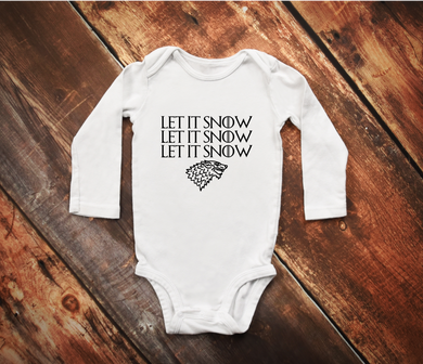 Let It Snow, Let It Snow, Let It Snow Baby Bodysuit