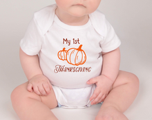 Load image into Gallery viewer, My 1st Thanksgiving Baby Bodysuit